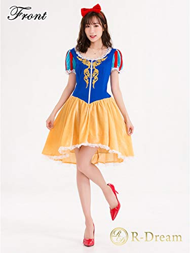 R-Dream Snow White Costume, Adult Dress, Halloween Costume, Cosplay, Mermaid Skirt, Snow White Princess Costume, Women's (Size L)