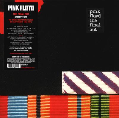 LP Record PINK FLOYD  Final Cut 180ggatefold 2016 Ver PFRLP12 PINK FLOYD 2017 US Rock