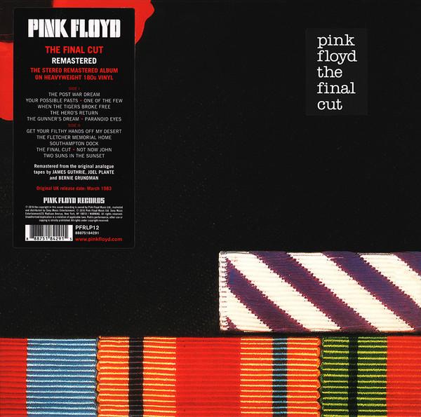 Виниловая пластинка PINK FLOYD Final Cut 180г разворот 2016 Вер PFRLP12 PINK FLOYD 2017 США Рок