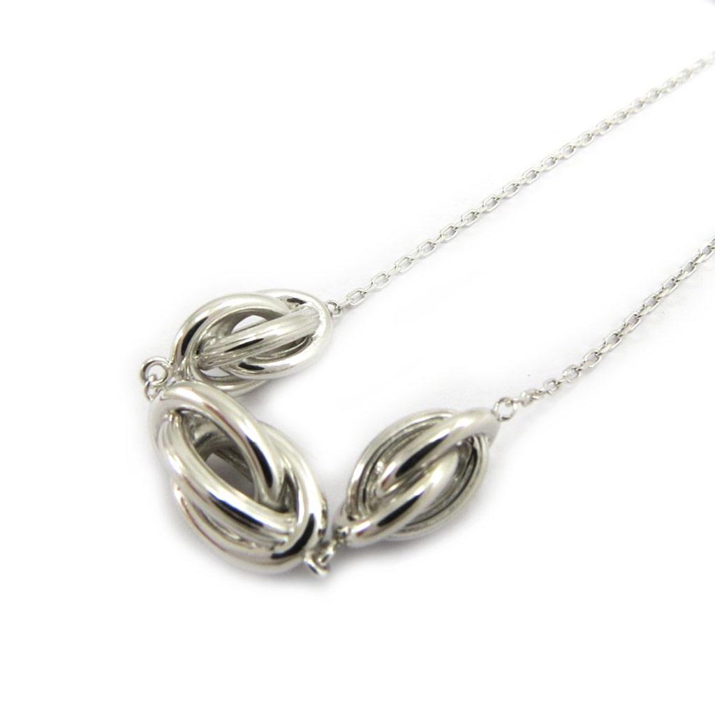 Les Trésors De Lily [L5654] - Collier Argent 'Chorégraphie' argenté (rhodié) - 50x7 mm