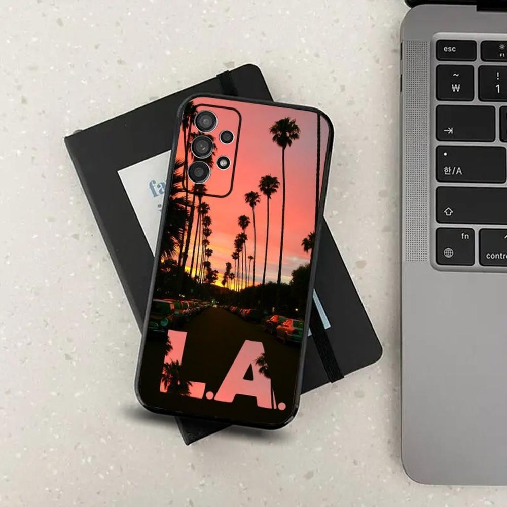 

Travel Los Angeles California Phone Case For Samsung S24,S21,S22,S23,S30,Ultra,S20,Plus,Fe,Lite,Note,10,9,5G Black Soft Cover Samsung S30Ultra5G