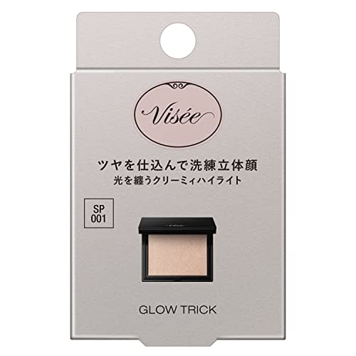 Visee glow trick sp001 glow beige highlight shiny ruddy cream powder 5g  x 1