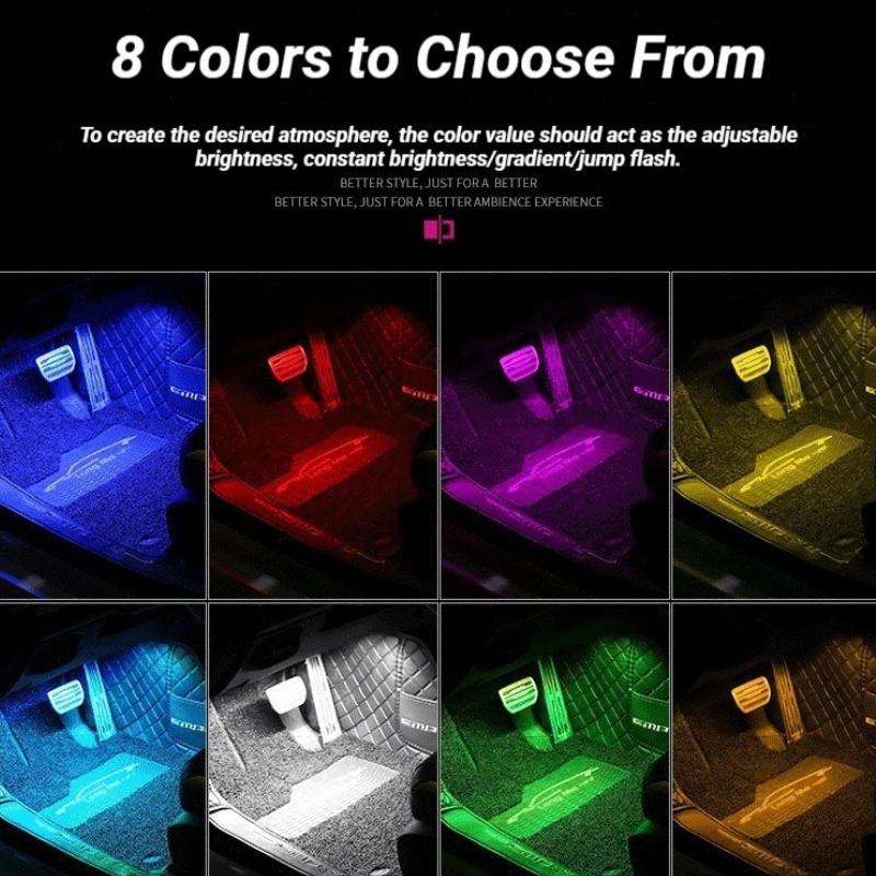 Car Interior Lights,5V LED Strip Lights with USB Adapter,Ambient Car Lighting Kit,App & Remote Control Music Sync Color Change Strip Lights For Trucks