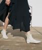Moodnight New Elva Low Ankle Boots - 2 Colors 2Cm Square Stretch Ankle Flat Boots