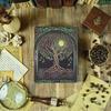 Tree of Life Grimoire Leather Journal for Women and Men Spell Notebook, book of shadows Handmade Deckle Edge Paper Diary With Lock