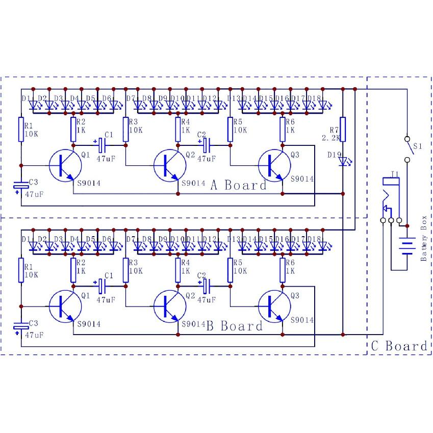 Gikfun Christmas Tree 3D Xmas Tree Led DIY Kits 7 Color Flash Circuit LED EK1697