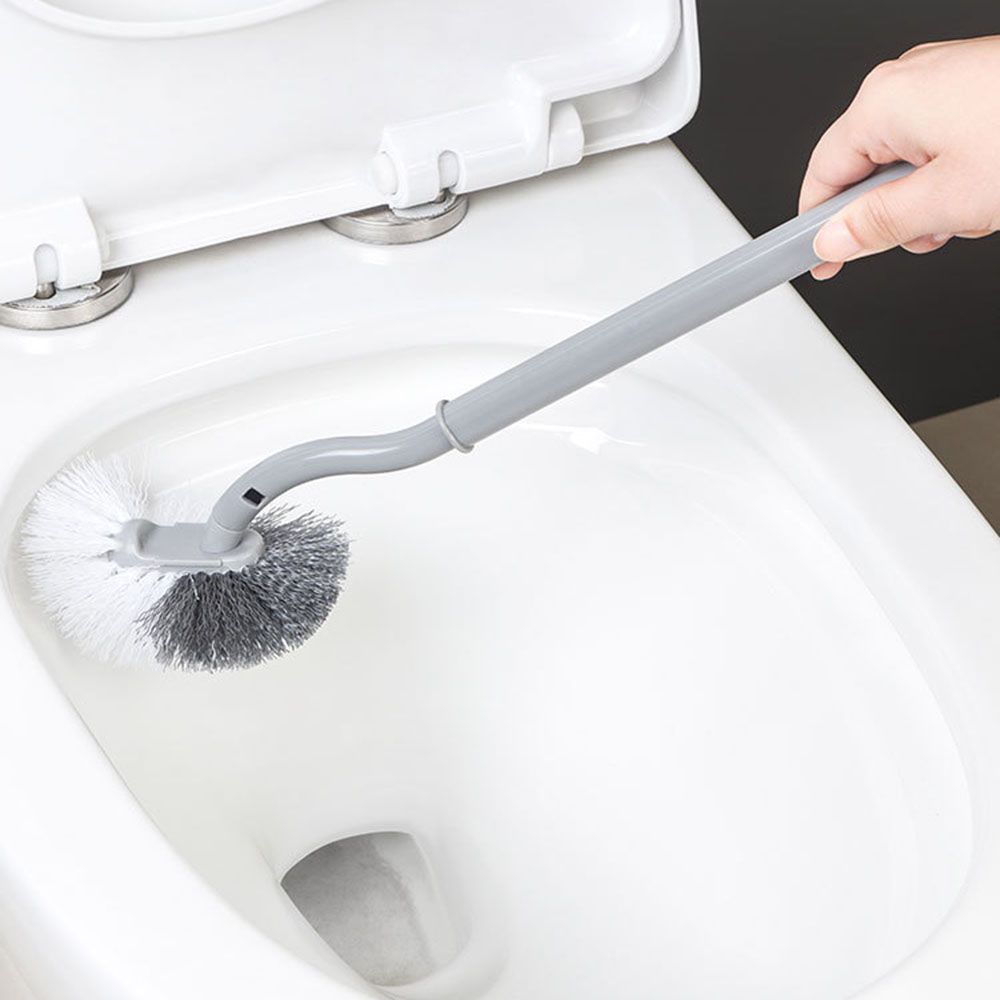Wall-Mounted Curved Creative No Dead Angle Curved Toilet Brush Cleaning Curved Brushes Clean Brushes Long-Handled Toilet Brush