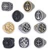 Roestvrij Staal Anker Piraat Ring Unisex Gedurfde Statement Sieraden voor Mannen Vrouwen
