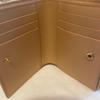 Used BOTTEGA VENETA Bi-fold wallet Maxi Intrecciato Beige