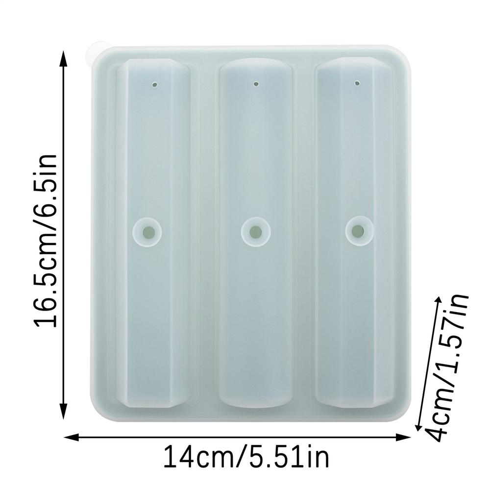 Ice Molds Silicone Ice Trays Cube Mold Silicone 3 Grid Rhombus Shaped Reusable Mould Easy Release Kitchen Tools Bar Supplies For