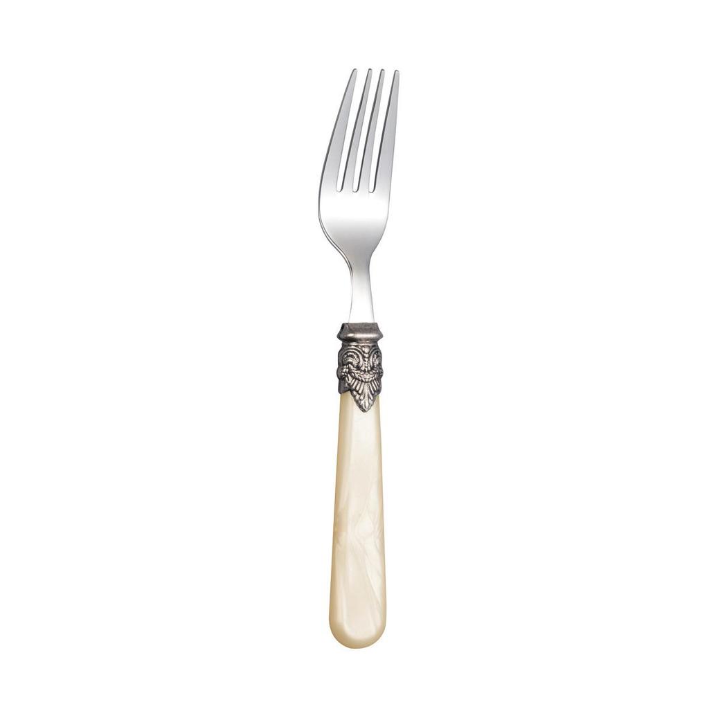 Retro High-End 304 Stainless Steel & Acrylic Cutlery Set: Knife, Fork, Spoon, Dessert Fork, Spoon