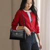 Lychee Pattern Soft Leather Messenger Bag Women's Shoulder Bag