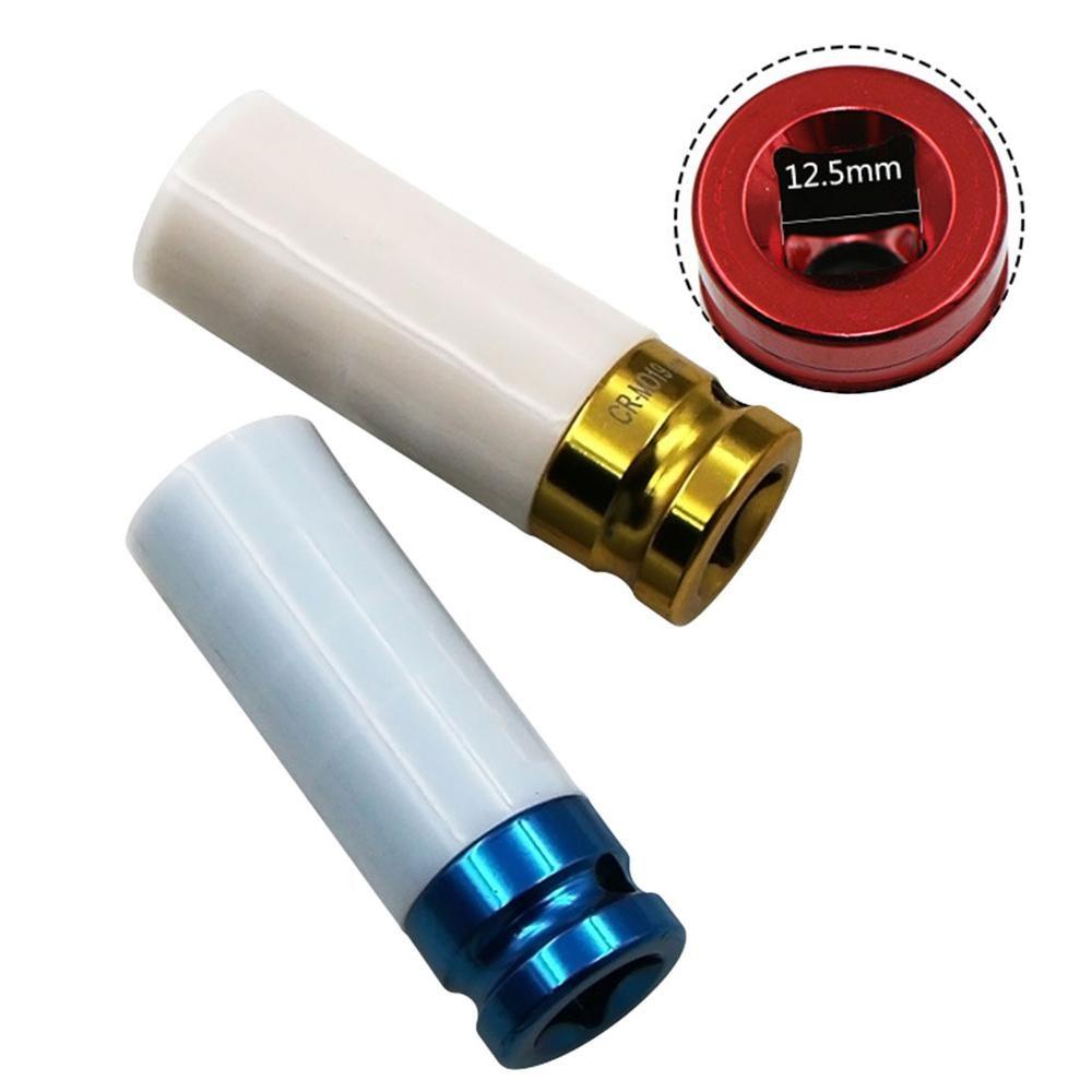 Auto Car 1/2'' 3Pcs 17mm 19mm 21mm Alloy Thin Wall Wheel Nut Deep Impact Socket Drive Set Gift Box For Friend Repair Tool Set