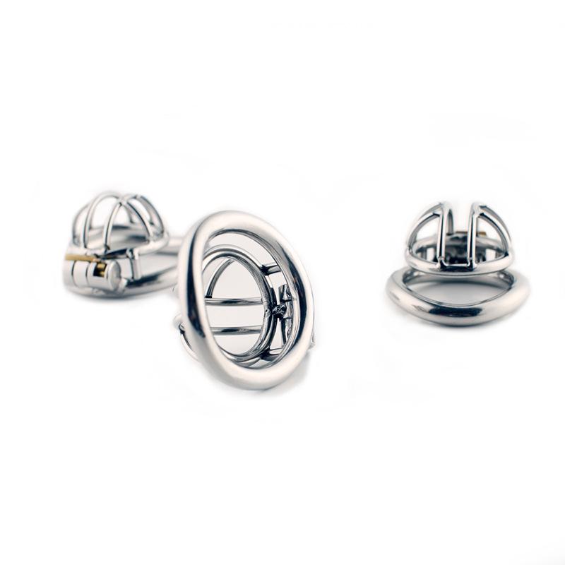 Men's Metal Chastity Cage BDSM Training Anti-Cheating Erotic Micro Punishment Toy