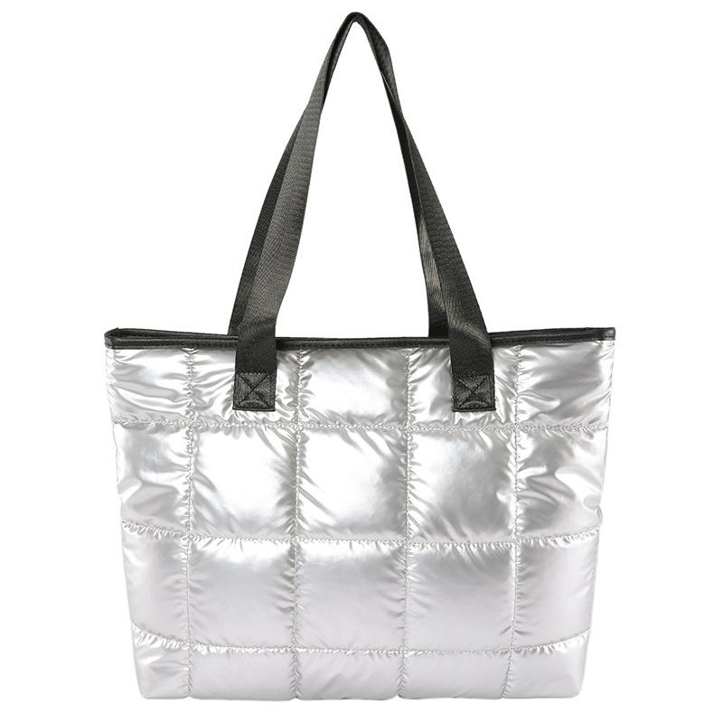 Popular and fashionable large-capacity cotton clothes, tote bags, women's bags, winter casual versatile underarm shoulder bags