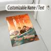 Personalized Crystal Velvet Carpet,Spy × Family Custom Printed Name, Plush Area Rug For Home Indoor Decor