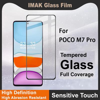 For POCO M7 Pro 5G Glass IMAK Full Coverage Tempered Glass Film Pro+ Series