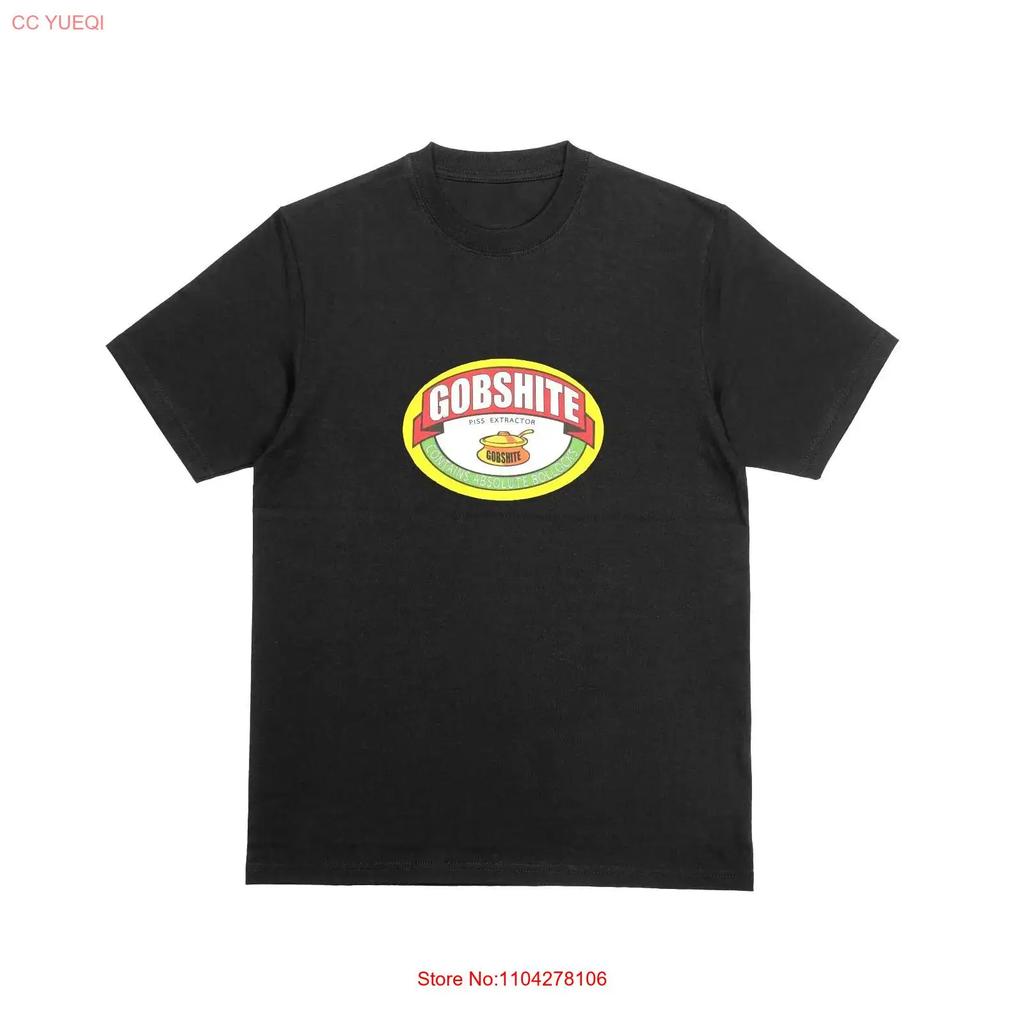GOBSHITE T Shirt Funny Marmite Parody Top Novelty Joke 206 Vintage Washed Stylish Fashion Designer Clothes Casual Slightly