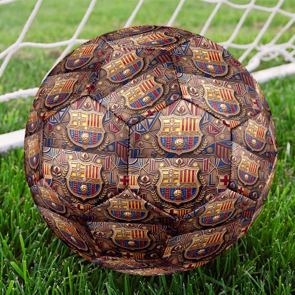 BOLA DE FUTEBOL Barcelona Estampa Tamanho 5 Bola de Futebol, Bola de Futebol Standard para Jogo Esportivo e Treino de Equipe, Presente Ideal para Fãs de Futebol