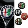 74mm Legierung Metall Emblem Abzeichen Auto Logo OEM Stil für Giulia Stelvio Giulietta Mito Frontgrill Kofferraumdeckel Ersatz qa9