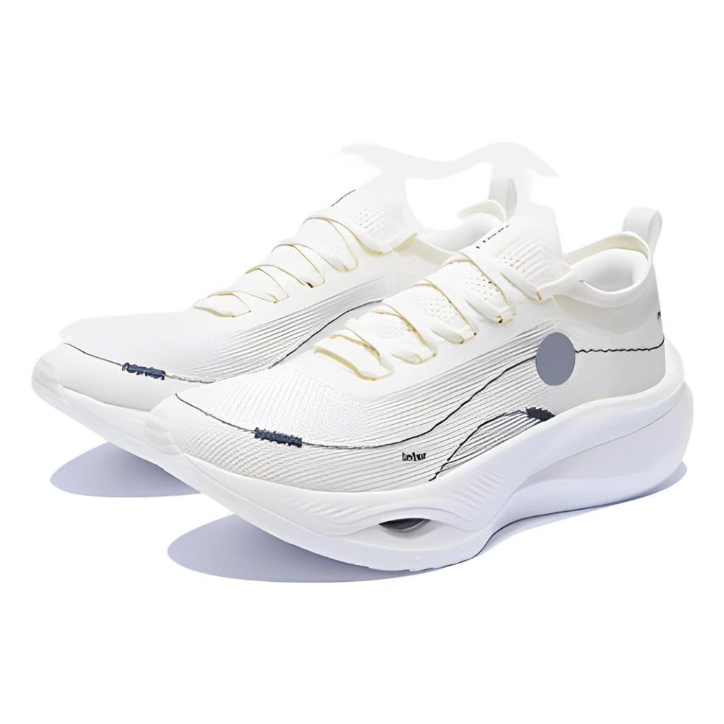 Li Ning Soulland X  Feidian 3.0 Ultra Shock Absorption Non-Slip Low-Top Running Shoes Unisex sneakers White ARMT041-2