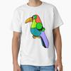 Men Casual Shirts Short Sleeves A Vibrant Cartoon Toucan Shirt Anime Black Tees Oversized T-shirts