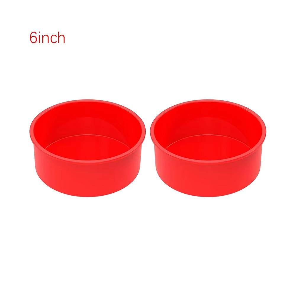 4/6/8inch Silicone Cake Mold Tray Pans Round Baking Mold Kitchen Silicone Nonstick Baking Pans Reusable Cake Pans Bakingt Tools