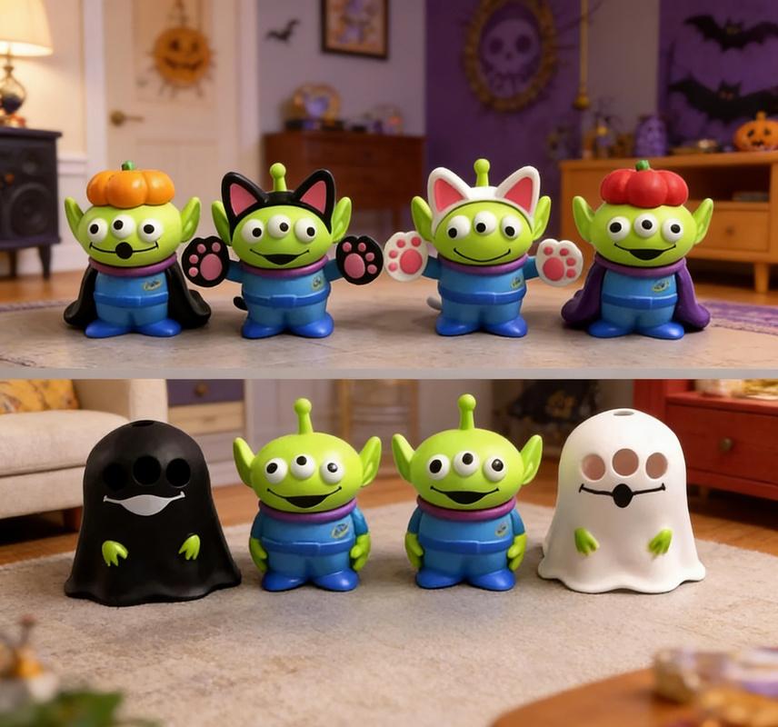 New Product In Stock Three-Eyed Halloween Ghost-Themed Blind Box Ghost Costume Doll Table Decoration Festive Birthday Gift