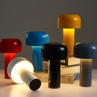 Mushroom Shaped Led Table Lamp Portable Dimmable Usb Rechargeable Bedroom Bedside Lamp Night Light