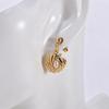 Retro European & American Geometric Starfish Snake Pearl Dangle Earrings
