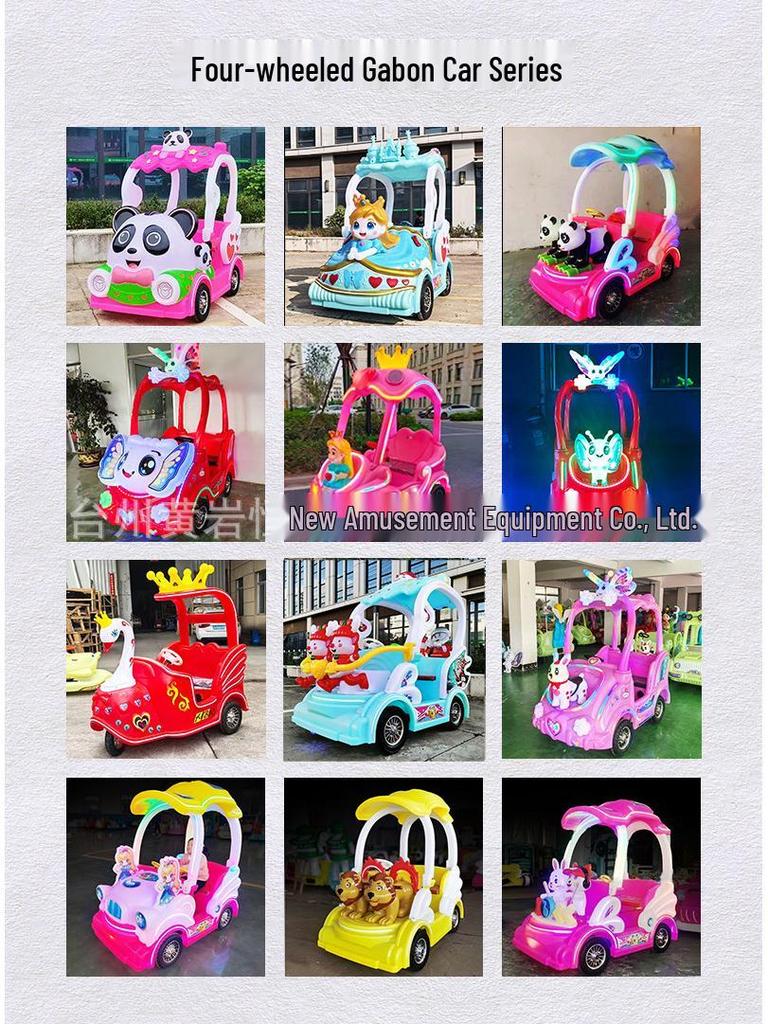 Children's & Adults' Luminous Electric Scooter with Seat - Outdoor Double Bumper Amusement Vehicle