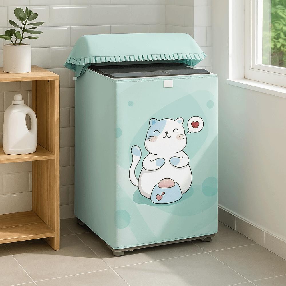 Sunscreen Washing Machine Cover Waterproof Dust-proof Cover Universal Top Open Cover Home Decor