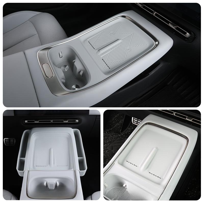 Central Control Wireless Charging Pad for Xiaopeng P7 + Silicone Water Cup Non-slip Protective Pad Modified Car Accessories
