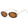 Retro Oval Rivets Sunglasses Women Fashion Luxury Brand Designer Vintage Round Shades UV400 Trending Women Sun Glasses UV400