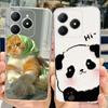 For Realme C61 Case RMX3939 Cute Panda Cartoon Painted Cover Soft Slim Phone Case For Realme C63 C 61 RealmeC61 RealmeC63 Bumper