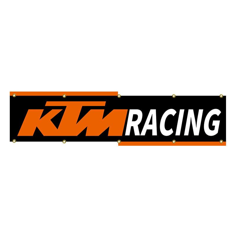 

Гобелен KTM Racing: Очень большой флаг/баннер/прибл.. 240см x 60см, идеально для украшения вашей комнаты или гаража! Американские товары/автогонки