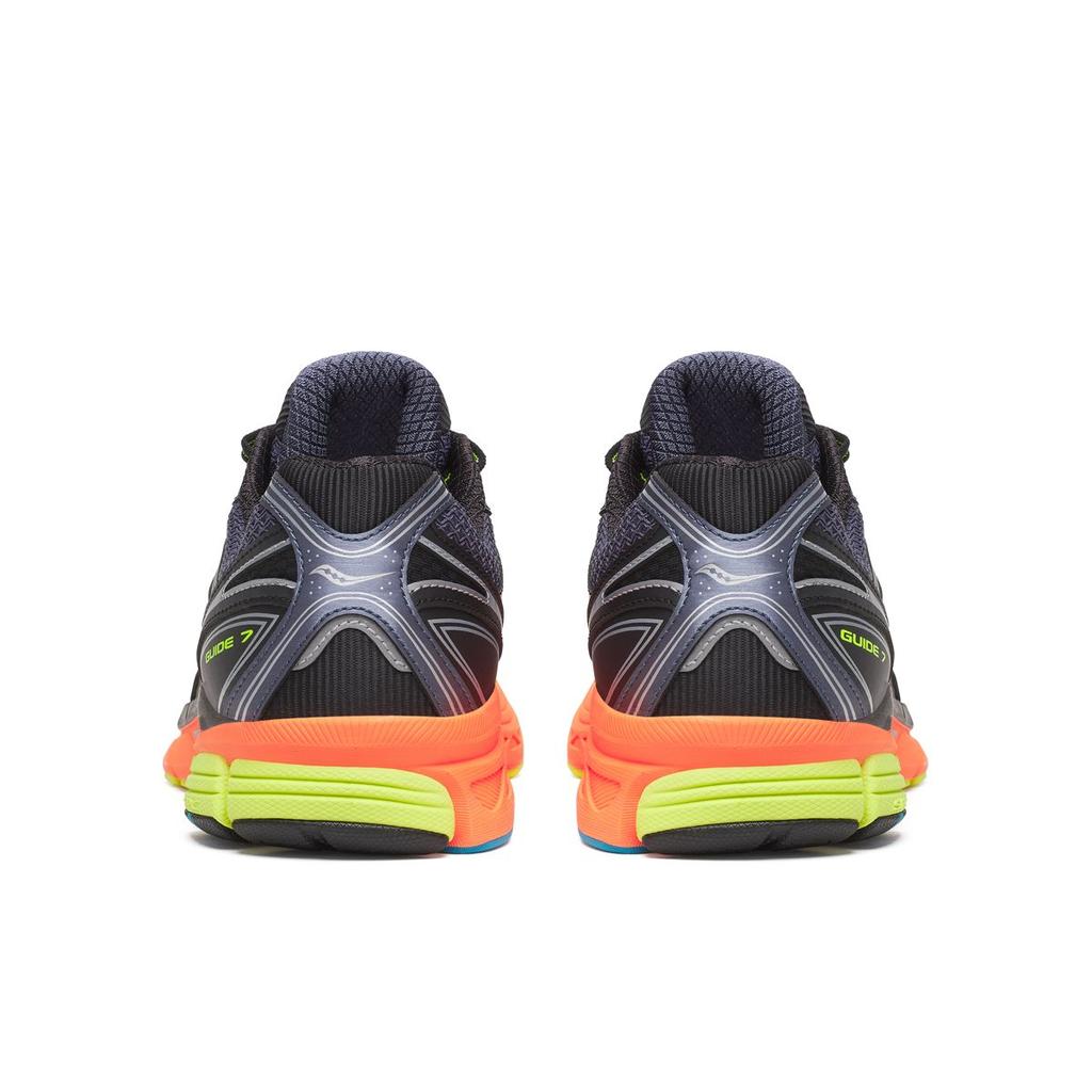 Saucony ProGrid Guide 7 Grey Orange Lime Men Sneakers Multi S70936-13