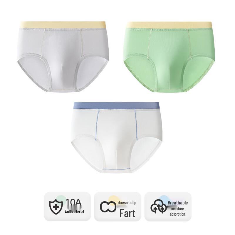 Yinbolun Boys  Pure Cotton Boxer Briefs 3-Pack 120