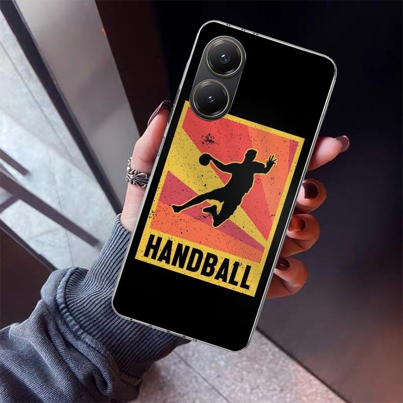 Handball Sport Phone Case For Xiaomi Poco X7 X6 X5 Pro F7 Ultra Redmi 15C 15 13 13C 12 12C 10 10A 10C 9 9A 9C 9T Shell Poco X7 X