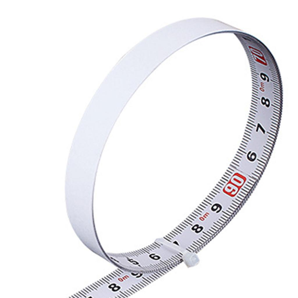 Self Adhesive Measuring Ruler Carbon Steel Measure Tape Left To Right Reading 13mm Width 5 Meter