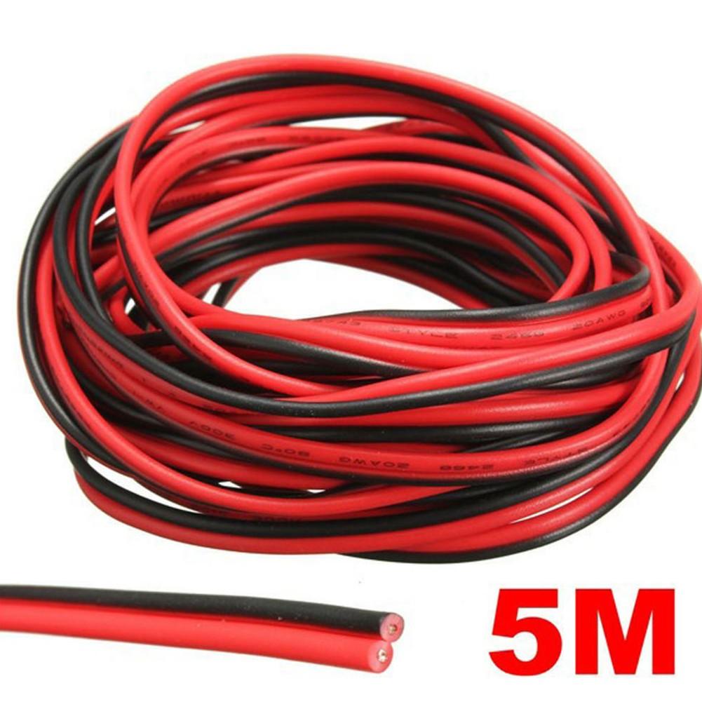 

Red Extension Cable Speaker Cord Wire 22AWG 2pin 5050