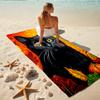 1Pc Autumn Cat Portrait Beach Towel Quick Dry Multiuse For Beach Pool Gym Yoga Home Travel Christmas Halloween Xmas Gift Eg17