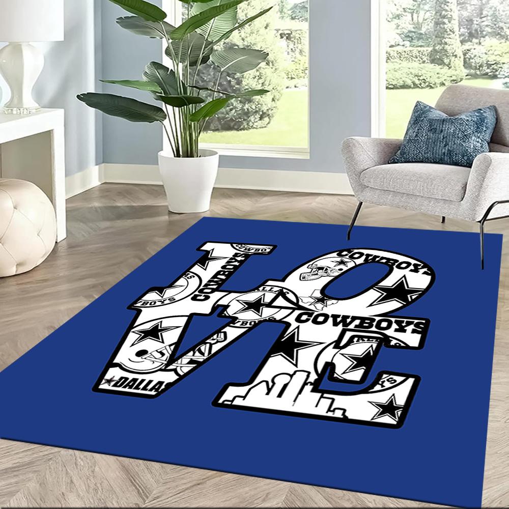 Dallas Area Rug Suitable for Outdoor Dormitory Foyer Dining Room Antislip Carpet Office Home Decor Gift for Festivals