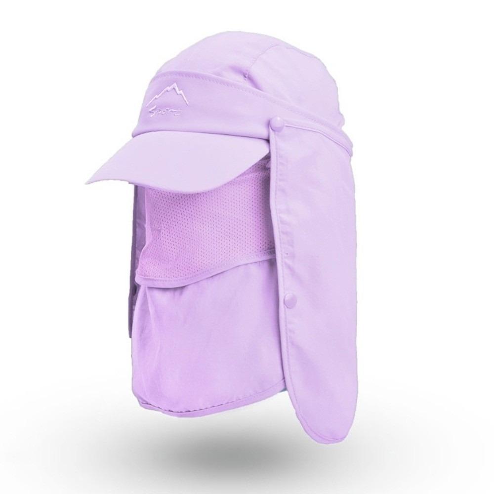 Quick Drying Summer Protective Baseball Hat Breathable Protect Face Fishing Sun Hat Neck Cover Ear Flap Removable Fisherman Cap