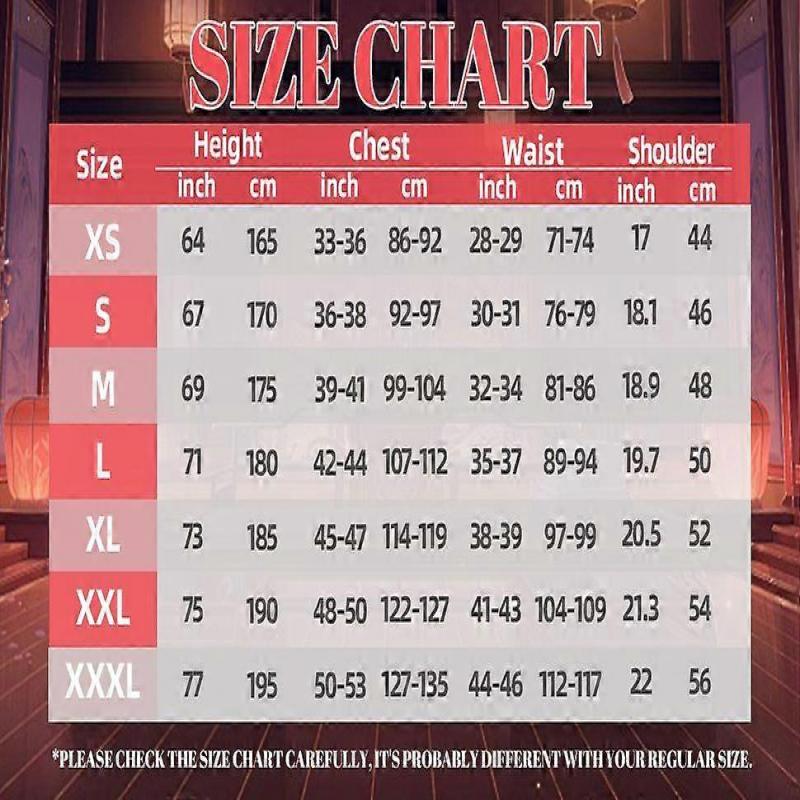 Mens Costume Anime Cosplay Outfit Uniform for Adult