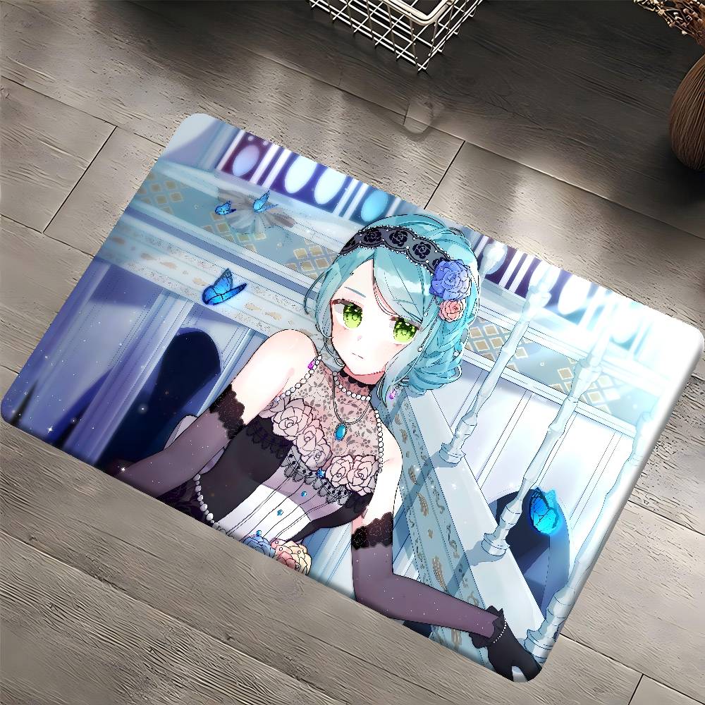 S-sayo Hikawa Floor Mat Retro Multiple Choice Living Room Kitchen Rug Non-Slip Modern Home Decor