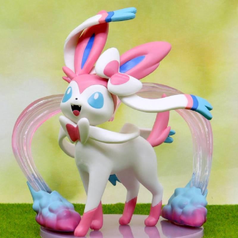 Moon Sylveon Figure Cartoon Animals Model Ornament Xmas Gift Garnish