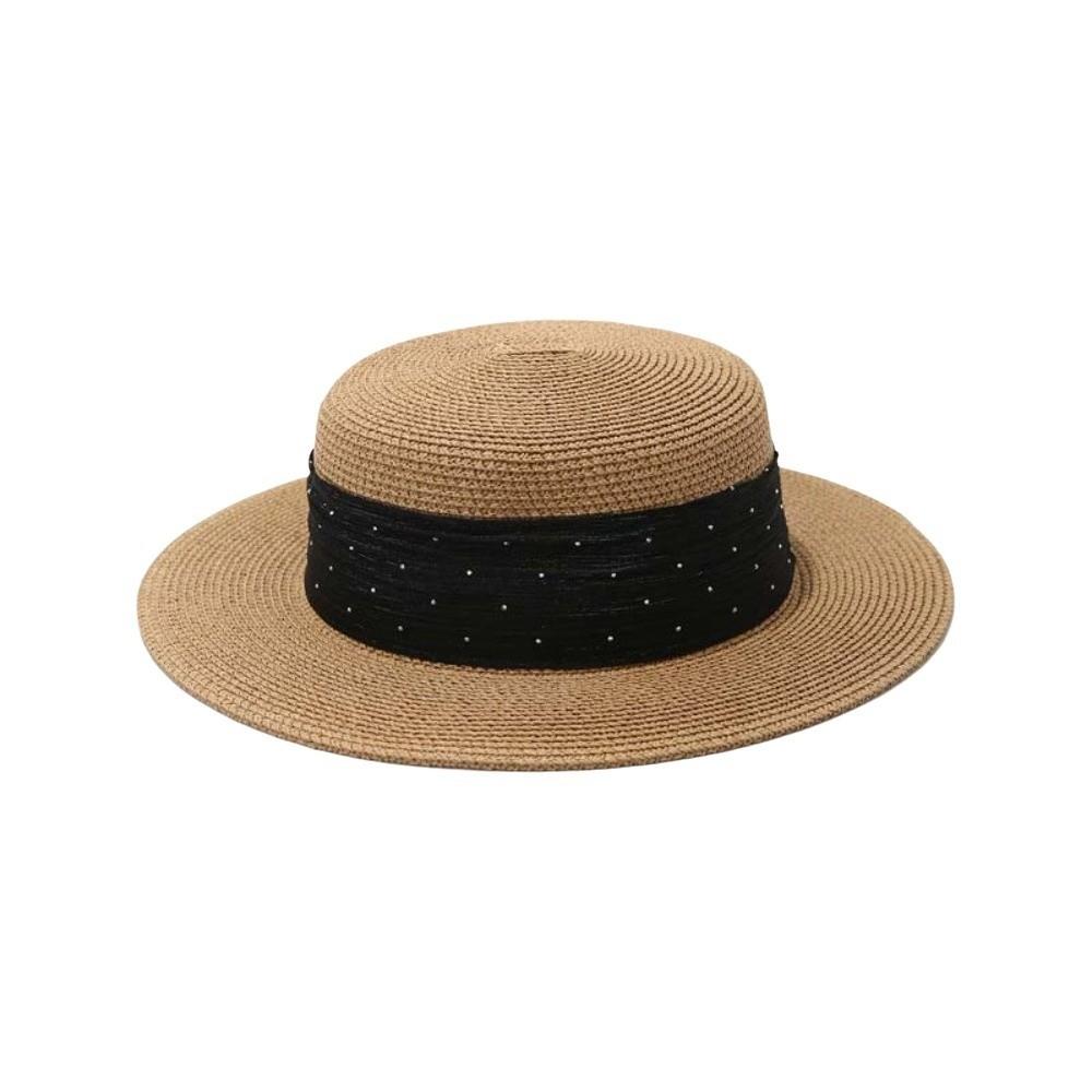 

with Rhinestone Straw Woven Hat Wide Brim Women s Sun Hat Fashion Sunscreen Bucket Hat Seaside