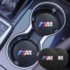 Anti Dust Anti Slip Car Cup Coaster Waterproof Mat Pad Interior Accessories For BMW M Performance G30 G32 G01 G02 G05 G06 G07