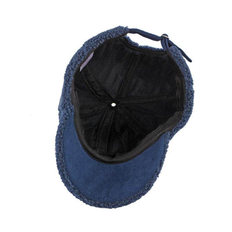 Fleece Surface Solid Color Baseball Cozy Warm Plush Material Winter Style Adjustable Dad Hat Casual Unisex Cap For Men Women
